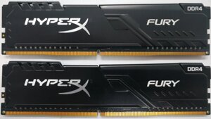 HyperX 16 GB (2x8GB) DDR4 3200 MHz Fury Black (HX432C16FB3K2/16)