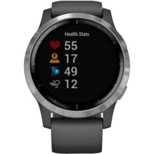 Garmin vivoactive 4 Shadow Gray/Silver (010-02174-03/010-02174-01)