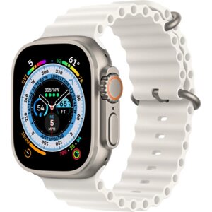 Apple Watch Ultra 2 GPS + Cellular 49mm Titanium Case with White Ocean Band (MREJ3)