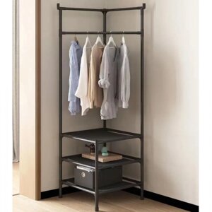 Кутова вішалка в передпокій із трьома полицями 185 х 40 х 40 см Corner Coat Rack TM3-303