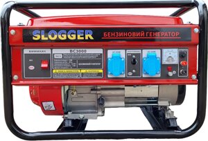 Генератор бензиновий Slogger BC3000 потужністю 3 кВт мідна обмотка