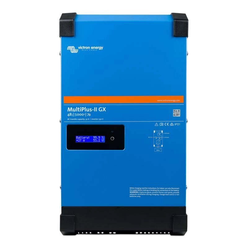 Комбінований інвертор і зарядний пристрій Victron Energy MultiPlus-II GX 48/5000/70-50 від компанії ІНТЕРНЕТ-МАГАЗИН SLOGGER - фото 1