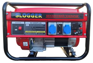 Генератор бензиновий Slogger BC3000PLUS потужністю 3 кВт мідна обмотка