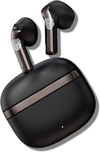 Бездротові навушники fokus pro Bluetooth 5+ сенсорне керування (чорний)