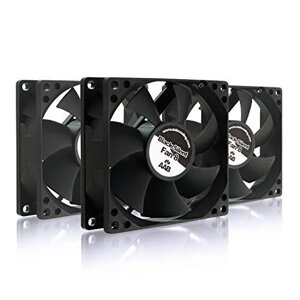 Безшумний вентилятор AAB Cooling Black Silent Fan 8, 80 мм, 3 шт