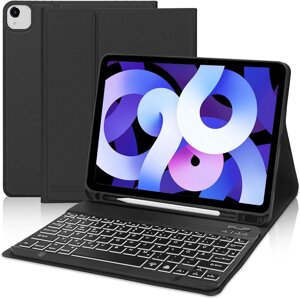 Bluetooth-клавіатура з чохлом SENGBIRCH для iPad Air 4/5, 10.9 дюйми (німецька розкладка, сток)