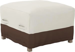 Чохол для відкритих меблів для внутрішнього дворика Amazon Basics Ottoman (64.8 х 64.8 х 33 см)