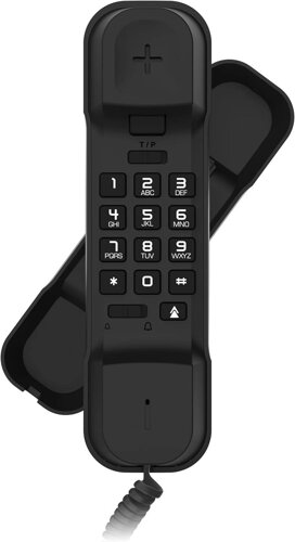 Компактний стаціонарний телефон Alcatel T06 NERO