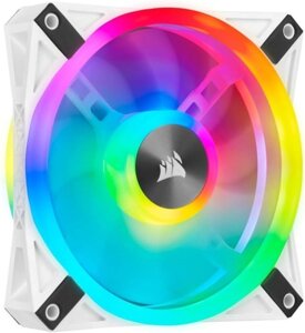 Корпусний вентилятор Corsair iCUE QL140 RGB 1-шт 140x140x25 мм (білий включає Lighting Node CORE)