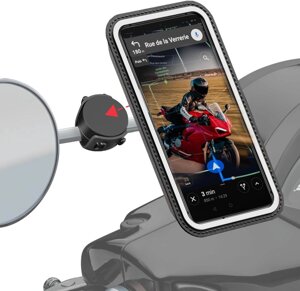 Магнитний чохол тримач Shapeheart XL для телефону на кріплення мотоциклетного дзеркала (СТОК)
