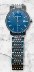 Чоловічий аналоговий автоматичний механічний наручний годинник GUANQIN GJ16028 (чорний, синій)