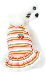 Плаття для собак YAODHAOD літня сукня з оборками (XXL)