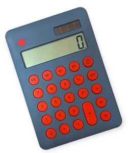 Портативний міні-кишеньковий калькулятор Alina 8-розрядний дисплей (чорний, червоний)