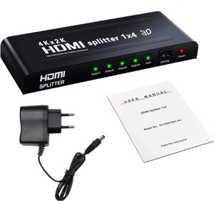 Розгалужувач HDMI Musou підтримка Full HD, 3D, 4K для телевізора, приставки, PS3, DVD та ПК