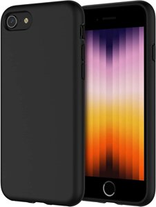 Силіконовий чохол JETech для iPhone SE 3/2 (2022/2020 Edition) 4.7-дюйми (чорний)
