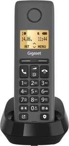 Стаціонарний бездротовий телефон Gigaset Pure 120 (російська мова, чорний)