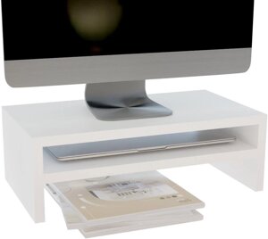 Стійка ComfortCove для монітора, дворівнева, для комп'ютера та ноутбука (білий 41.5 х 23 х 14 см)