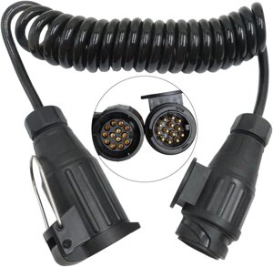 Подовжувальний кабель Kingmaz для автомобільного причіпа з 7-контактним та 13-контактним роз'ємом