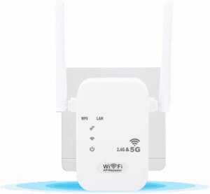 Підсилювач Wi-Fi Genie's Poems 1200 Мбіт/с 2.4ГГц та 5ГГц з режимами Repeater/Router/AP та WPS