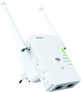 Підсилювач Wi-Fi STRONG 300 V2 300 Мбіт/с на 2,4 ГГц, 2 LAN-порти, білий