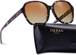 Вінтажні жіночі сонцезахисні окуляри TSEBAN з поляризацією UV 400