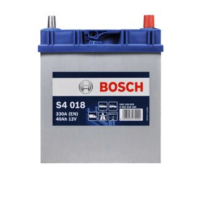 Акумулятор автомобільний BOSCH (S40 180) (B19) Asia 40Ah 330A R+