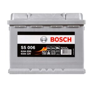 Акумулятор автомобільний BOSCH (S50 060) (L2) 63Ah 610A L+