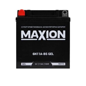 Акумулятор maxion MOTO GEL 6V, 11A 6N 11A-BS 6V, 11A