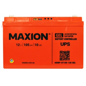Акумулятор промисловий Maxion BP OT 105 - 12 контроллер GEL