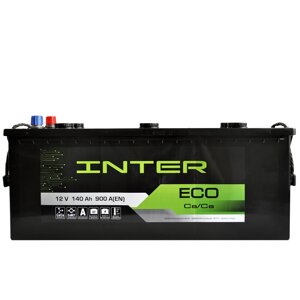Автомобільний акумулятор INTER Eco 140Ah 900A L+D4)