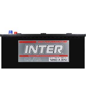 Автомобільний акумулятор INTER high performance 190Ah 1250A L+D5)
