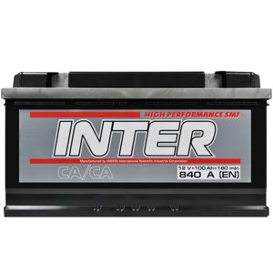 Автомобільний акумулятор INTER High Performance (L5) 100Ah 840A L+