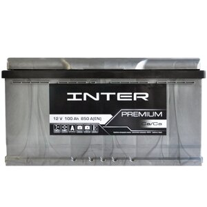Автомобільний акумулятор INTER Premium 100Ah 850A R+L5)