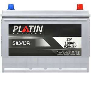 Автомобільний акумулятор PLATIN Silver Asia SMF 100Ah 920A R+N70) н. к.