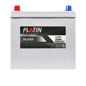 Автомобільний акумулятор PLATIN Silver Asia SMF 55Ah 520A L+ NS60