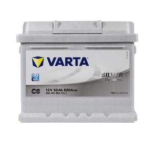 Автомобільний акумулятор VARTA Silver Dynamic 52Ah 520А R+