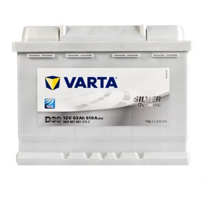 Автомобільний акумулятор VARTA Silver Dynamic (D39) 63Ah 610A L+L2X)