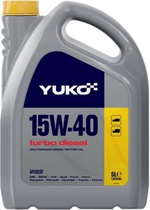 Моторна олива всесезонна YUKO Turbo Diesel 15w40 CD 20