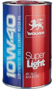 Моторна олива WOLVER Super Light 10w40 SM/CF 60