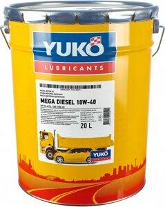 Моторна олива Yuko Mega Diesel 10w40 (CI-4/SL) 20л Для сучасних дизельних двигунів вантажівок, автобусів та ін. 200