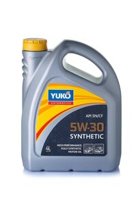 Моторна олива YUKO Synthetic 5w30 API SN/CF, 1л Для найсучасніших бензинових і дизельних двигунів 4