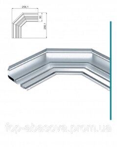 Кут алюмінієвий карниз двосмуговий