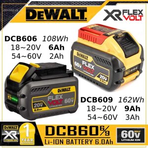 Акумулятор dewalt flexvolt 20/60 V DCB606 6 ah ⁇ DCB609 9ah