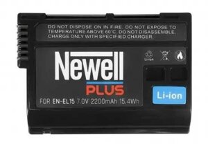 Акумулятор newell EN-EL15 PLUS для nikon 750 (EN-EL15+NL0956)