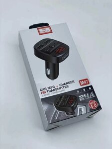 Автомобільний FM-модуль Earldom M47 Car MP3 + Charger Black