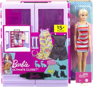 Barbie Fashionistas Doll Ultimate Closet Шафа з одягом і лялькою Барбі