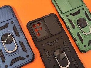 Чохол Armor Camshield для ZTE Blade V30 Vita протиудар шторка кільце