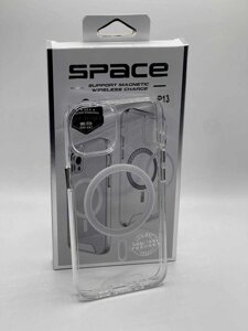 Чохол Space Case MagSafe на iPhone 13 (Pro, Pro Max) Clear, Прозорий