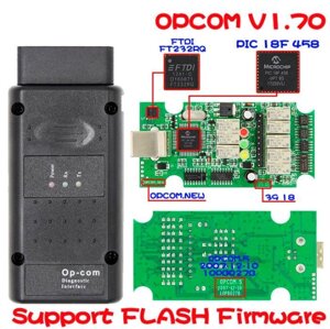 Сканер OP-COM 1.70 чип PIC18F458 flash OBD2 opcom OBD