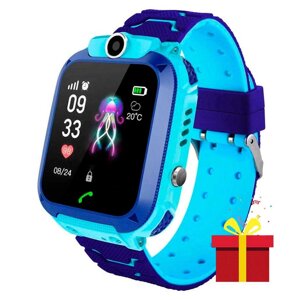 Дитячий смарт-годинник Q12 Smart Baby watch Q12 з GPS Синій